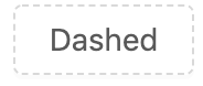 dashed concept on a Button component in Ant Design.