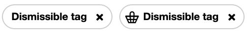 closable concept on a Tag component in Boosted.