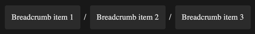 custom concept on a Breadcrumb component in FAST.