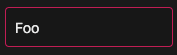 basic concept on a InputText component in FAST.