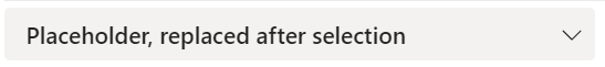 placeholder concept on a Select component in Stardust UI.